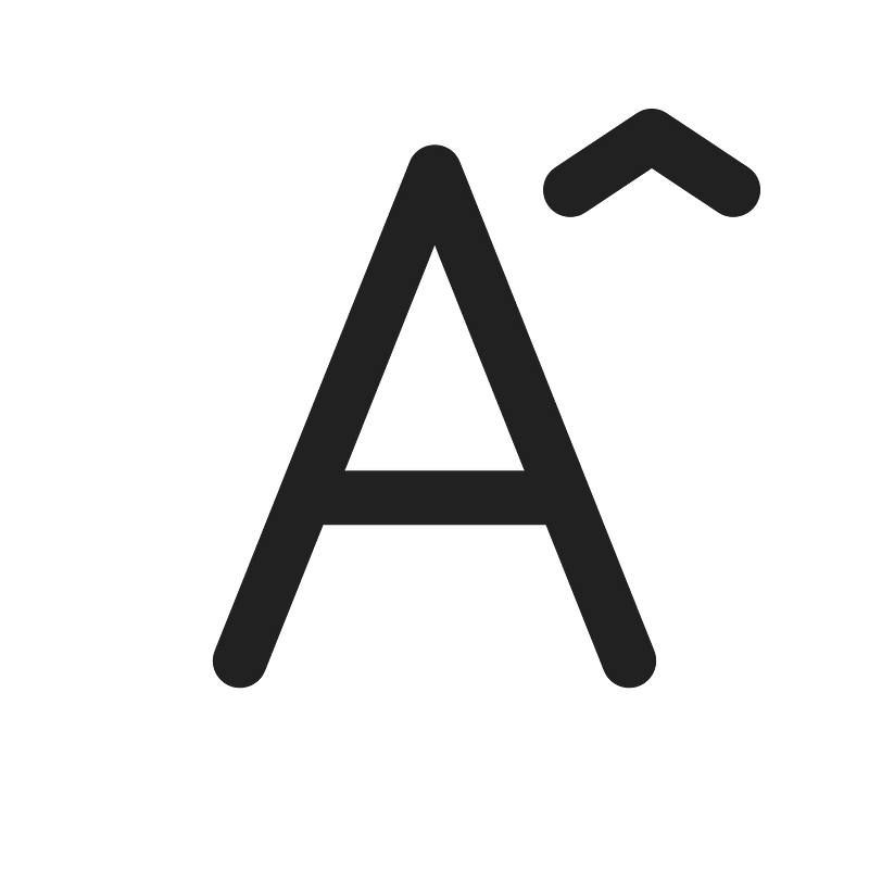 Ic fluent font increase 24 regular