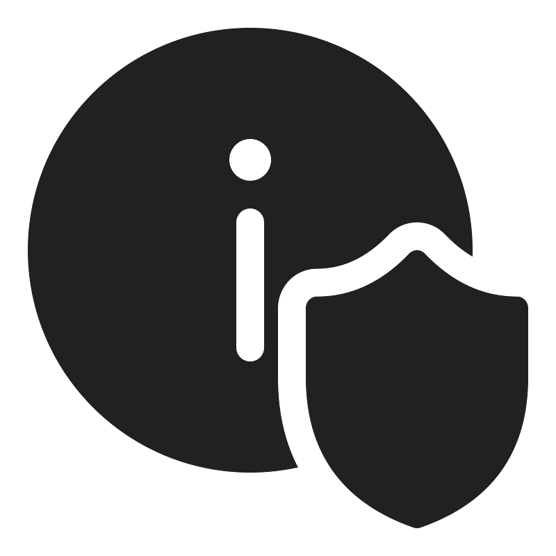 Ic fluent info shield 20 filled