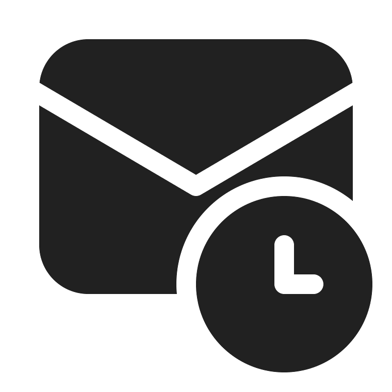 Ic fluent mail clock 20 filled