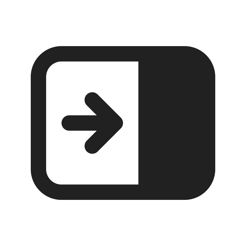 Ic fluent pane close 16 filled