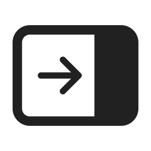 Ic fluent pane close 24 filled