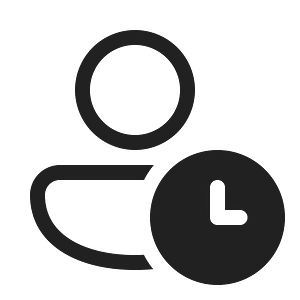 Ic fluent person clock 20 regular