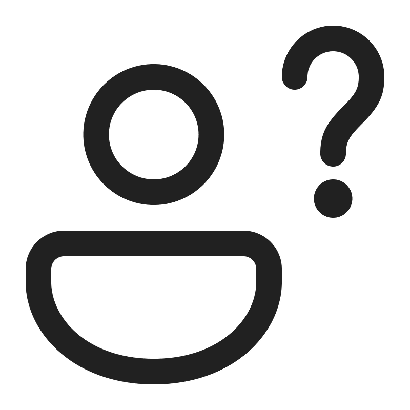 Ic fluent person question mark 16 regular