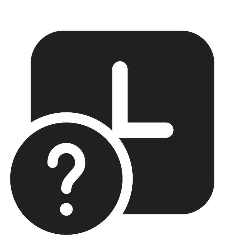 Ic fluent shifts question mark 24 filled