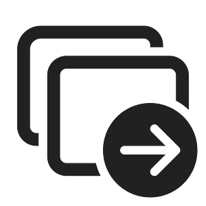 Ic fluent slide multiple arrow right 24 regular