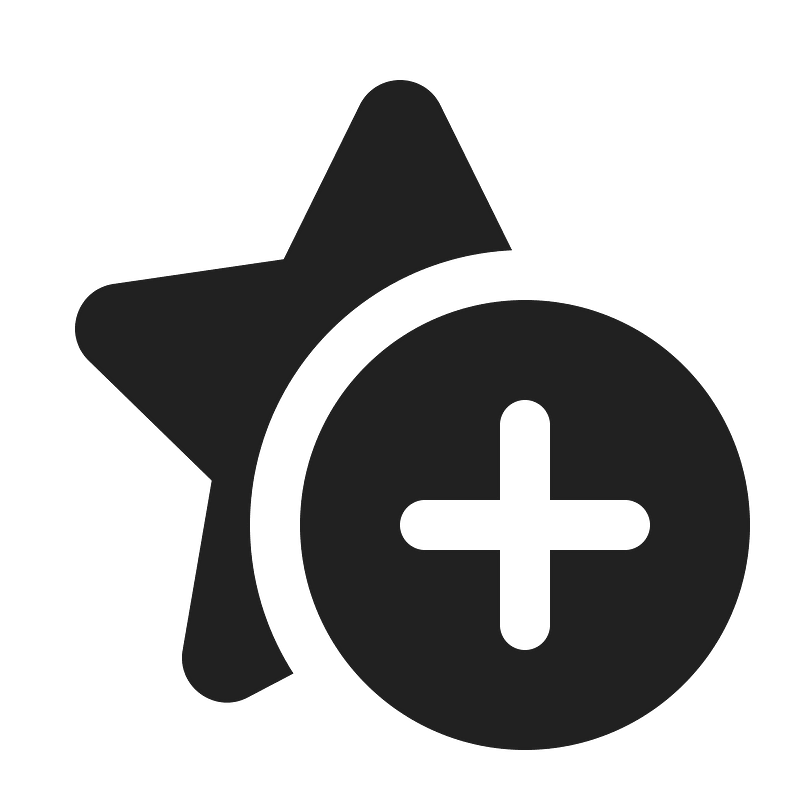 Ic fluent star add 16 filled