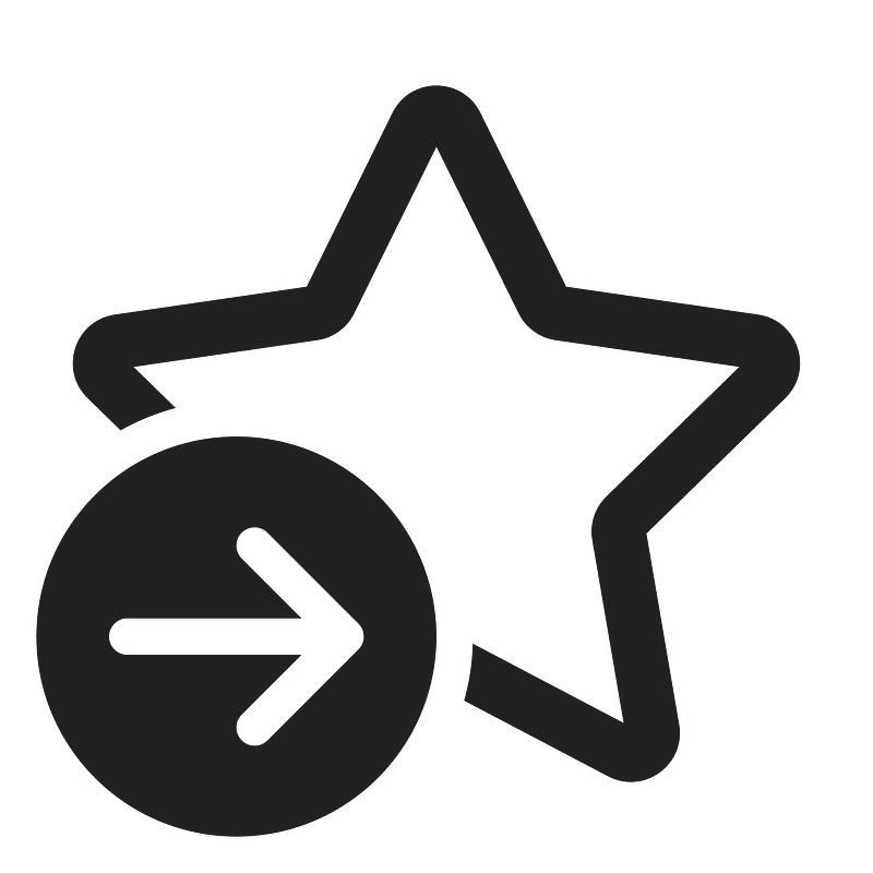 Ic fluent star arrow right start 24 regular