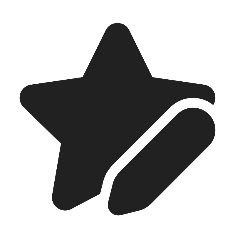 Ic fluent star edit 24 filled