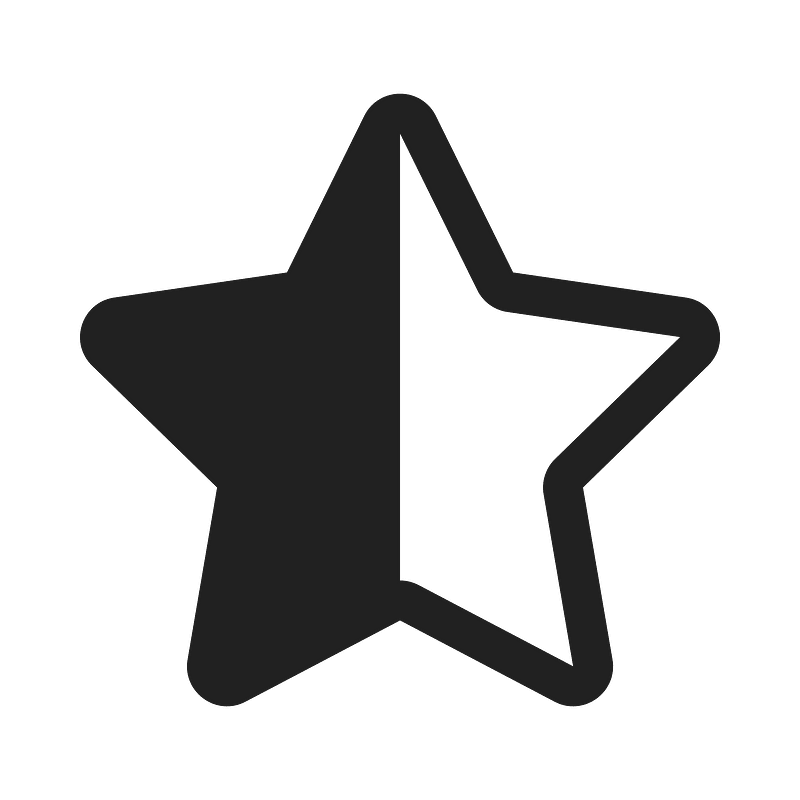 Ic fluent star half 20 filled