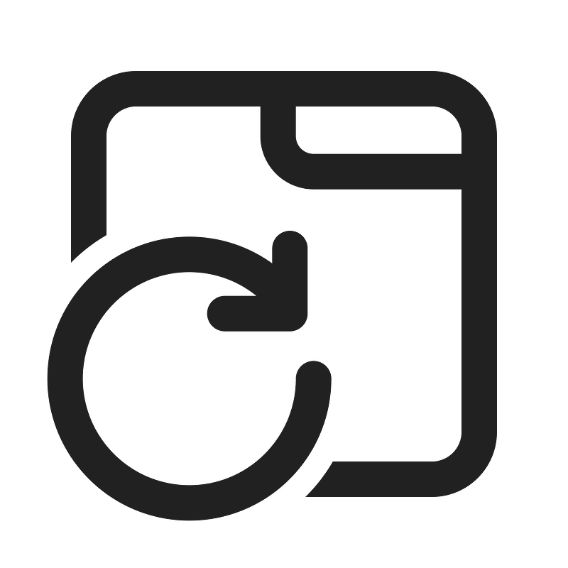Ic fluent tab desktop arrow clockwise 24 regular