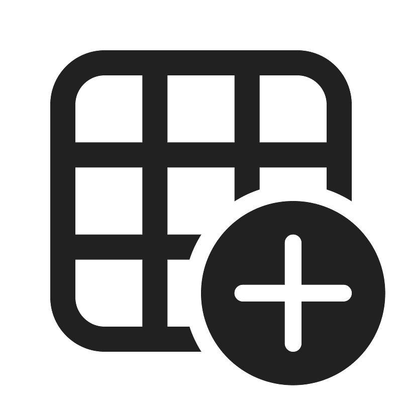Ic fluent table add 24 regular