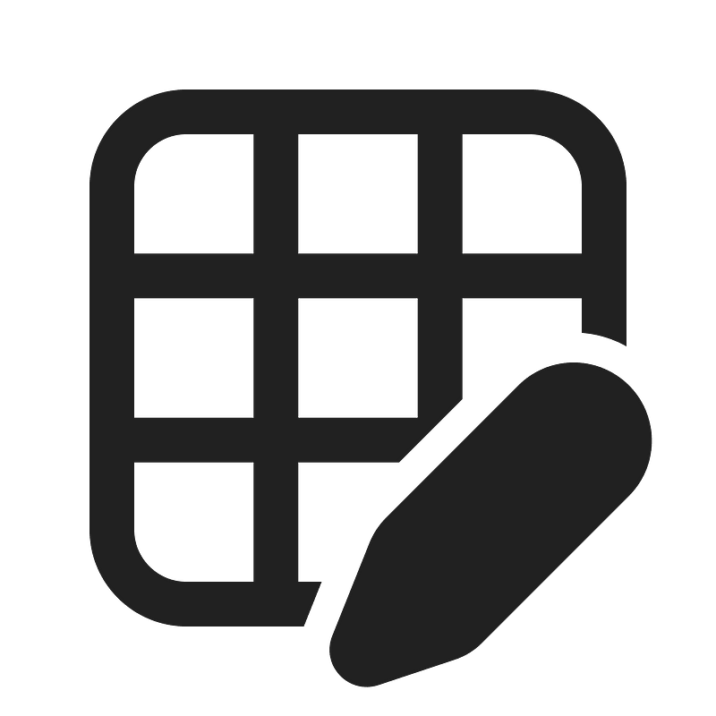 Ic fluent table edit 24 regular
