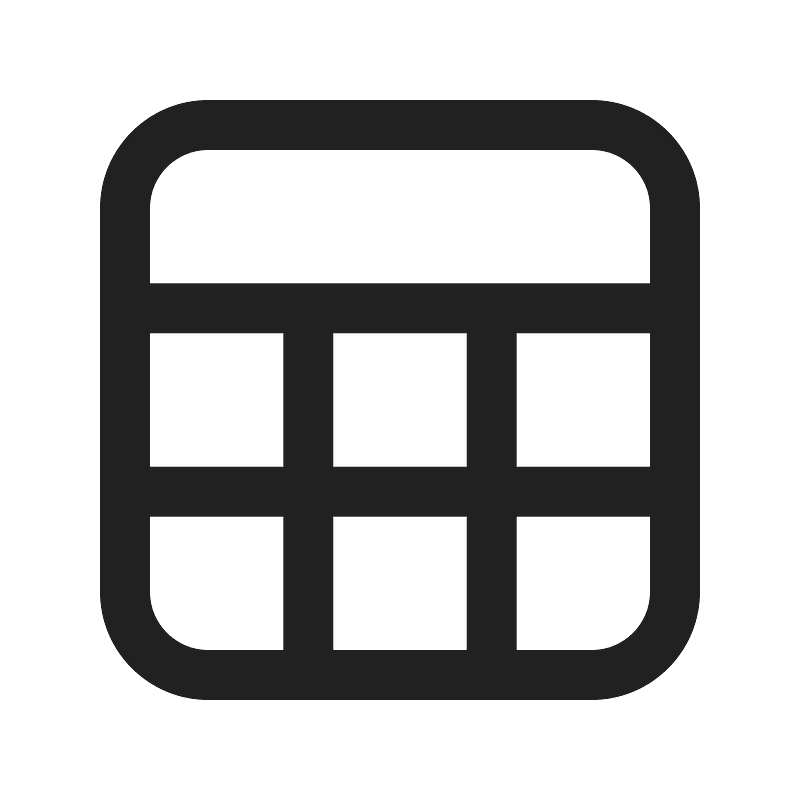 Ic fluent table freeze row 24 regular