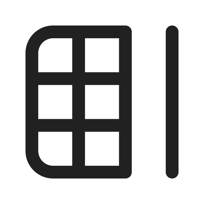 Ic fluent table stack right 24 regular