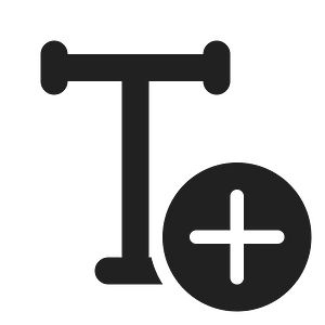 Ic fluent text add 24 filled