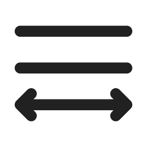 Ic fluent text align distributed 20 filled