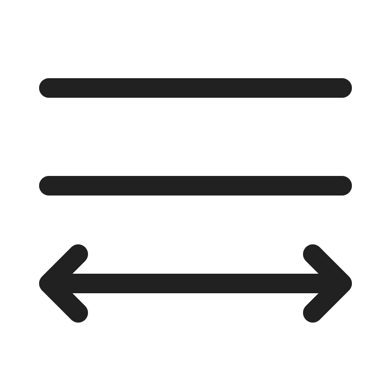 Ic fluent text align distributed 20 regular