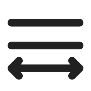 Ic fluent text align distributed 24 filled
