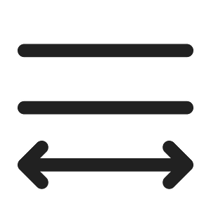 Ic fluent text align distributed 24 regular