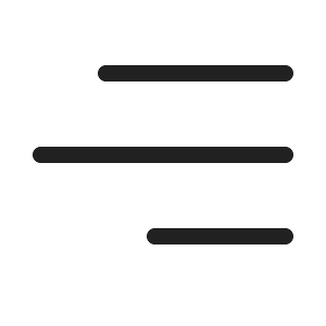 Ic fluent text align right 20 regular