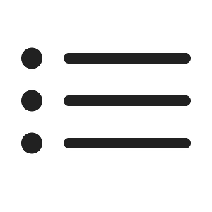 Ic fluent text bullet list 20 regular