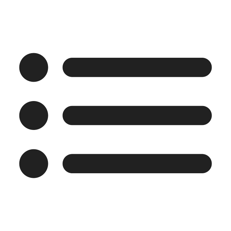 Ic fluent text bullet list 24 filled