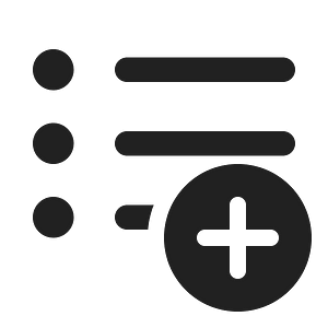 Ic fluent text bullet list add 20 filled
