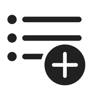 Ic fluent text bullet list add 24 regular