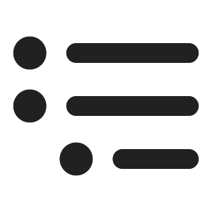 Ic fluent text bullet list tree 16 filled