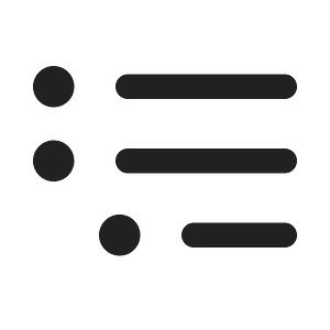 Ic fluent text bullet list tree 20 filled