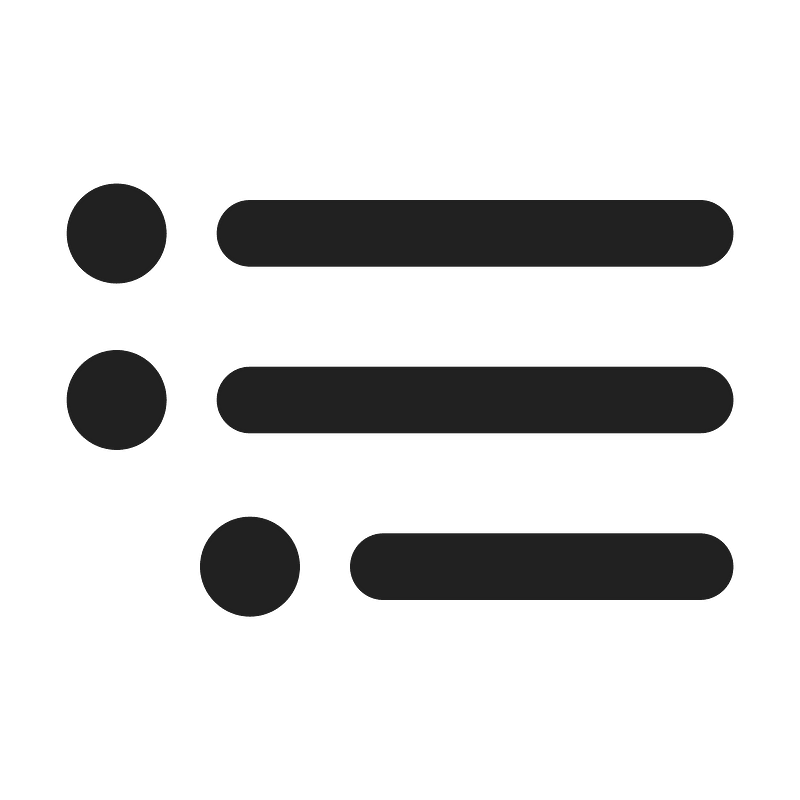 Ic fluent text bullet list tree 24 filled