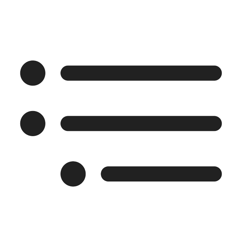 Ic fluent text bullet list tree 24 regular