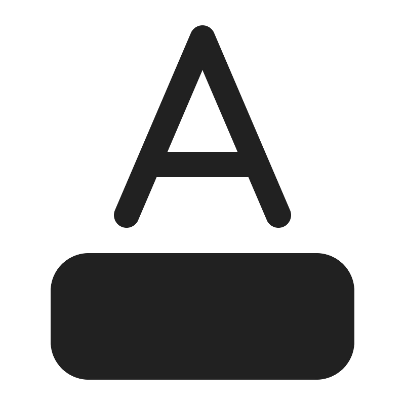 Ic fluent text color 16 filled