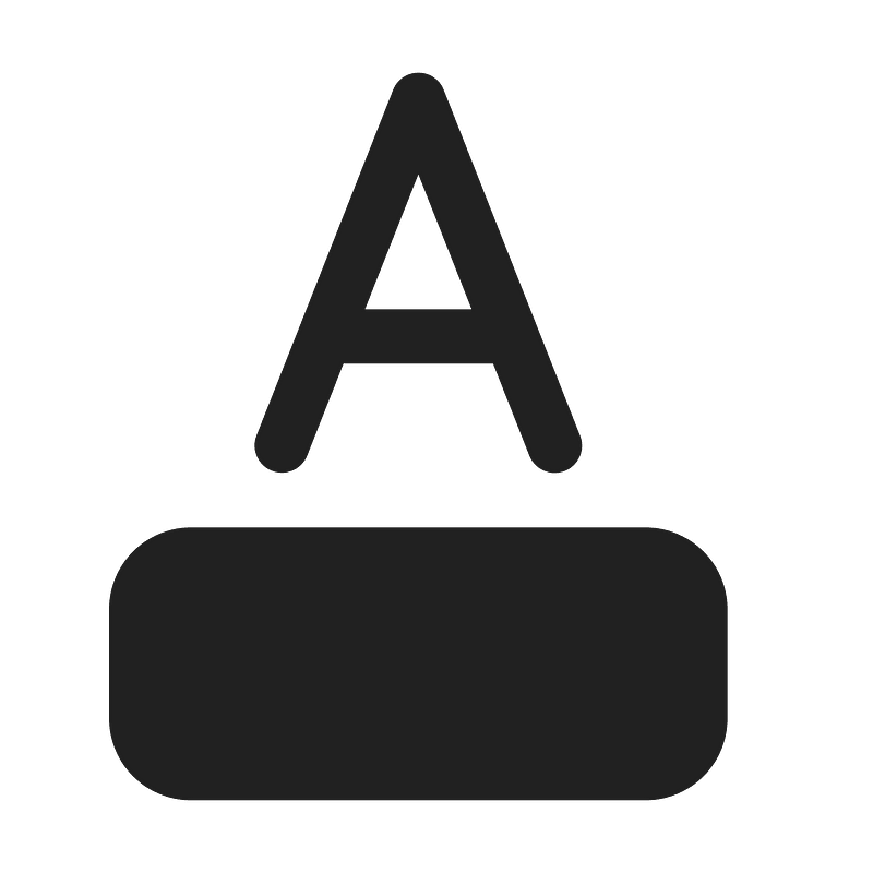 Ic fluent text color 24 filled