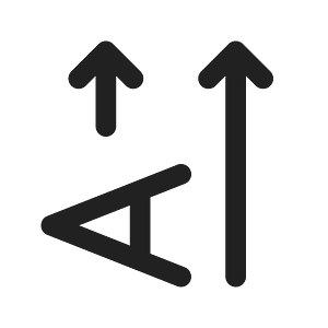 Ic fluent text direction rotate 270 24 regular