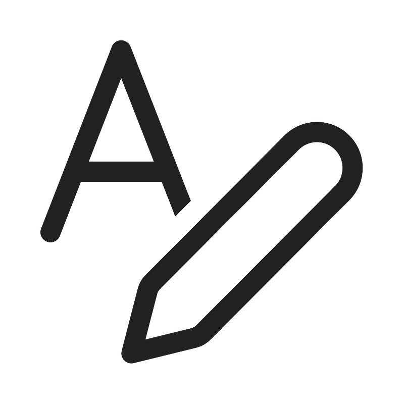 Ic fluent text edit style 20 regular