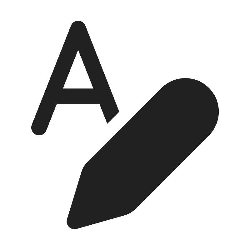 Ic fluent text edit style 24 filled