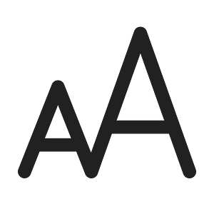 Ic fluent text font size 24 regular