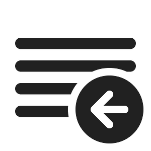 Ic fluent text grammar arrow left 20 filled
