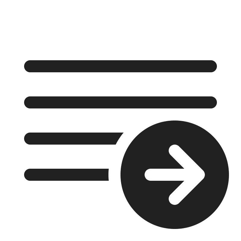 Ic fluent text grammar arrow right 20 regular