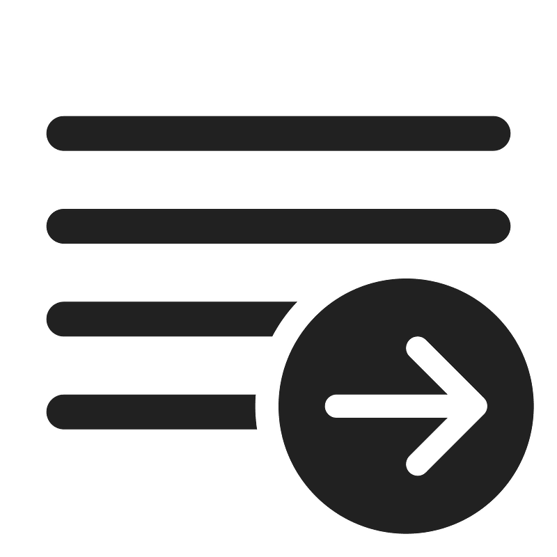 Ic fluent text grammar arrow right 24 regular