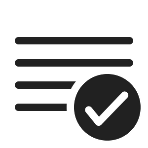 Ic fluent text grammar checkmark 20 regular