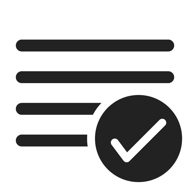 Ic fluent text grammar checkmark 24 regular