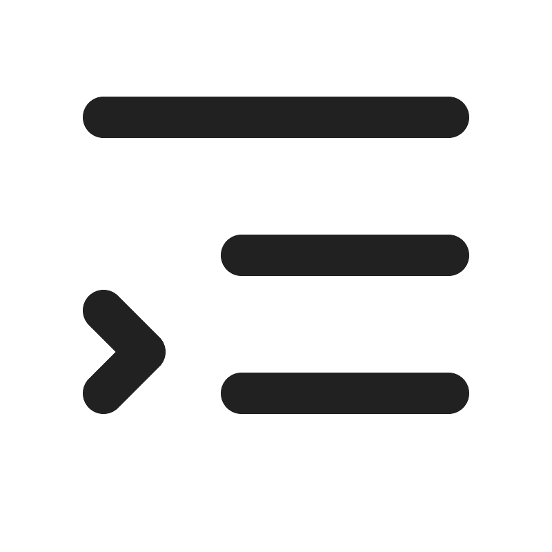 Ic fluent text hanging 20 filled