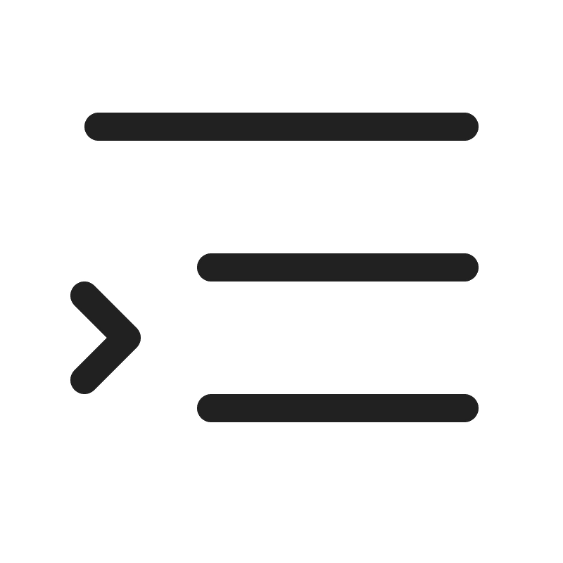 Ic fluent text hanging 20 regular