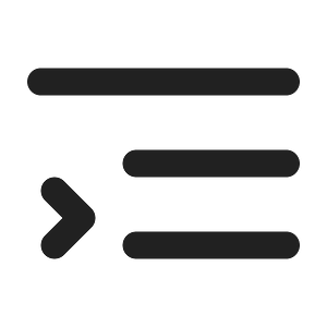 Ic fluent text hanging 24 filled