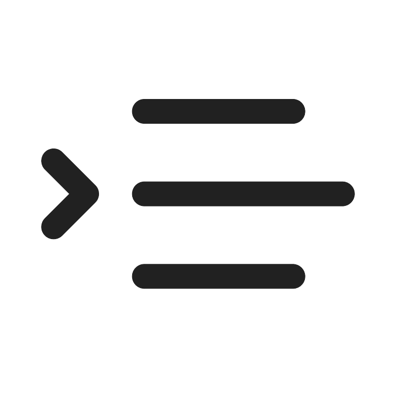 Ic fluent text indent increase 24 regular