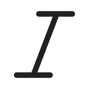 Ic fluent text italic 16 regular