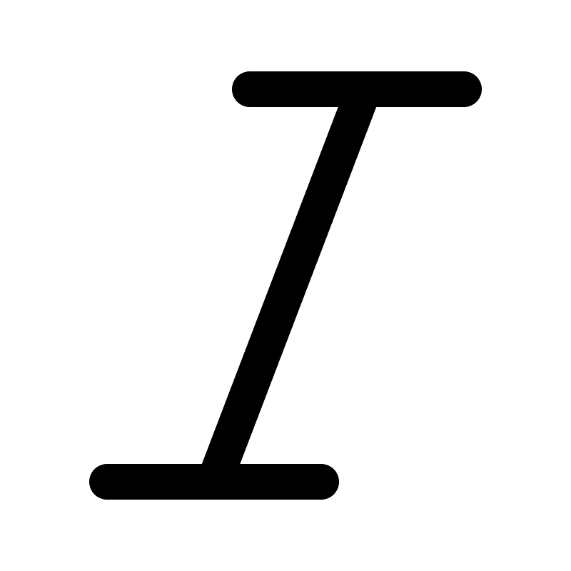 Ic fluent text italic 16 regular
