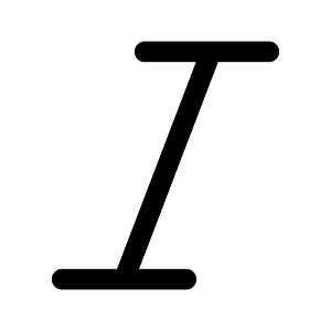 Ic fluent text italic 16 regular